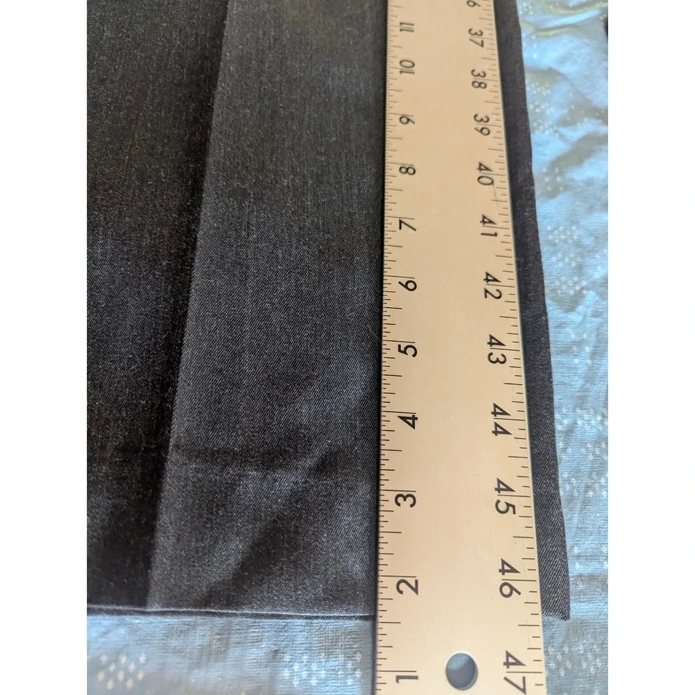 Gary Peters Pleated Dress Pants Mens 40 Charcoal Grey Pure New Wool Trousers
